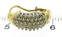 Beautiful 14kt YG Diamond Cluster Earrings