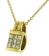 Stunning 18kt Invisible Set Diamond Necklace