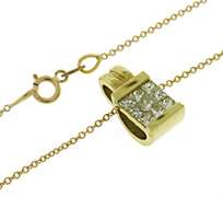 Stunning 18kt Invisible Set Diamond Necklace