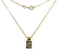 Stunning 18kt Invisible Set Diamond Necklace