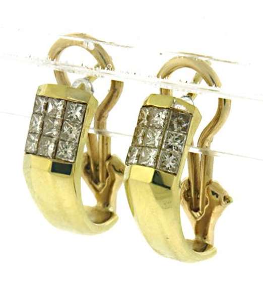 Gorgeous Invisible Set Diamond Earrings