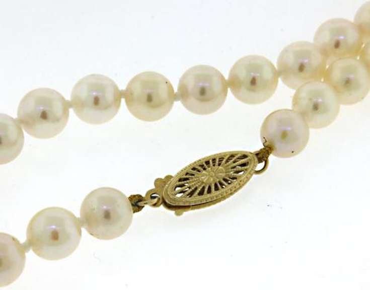 Elegant 14kt YG Fresh Water Pearl Necklace