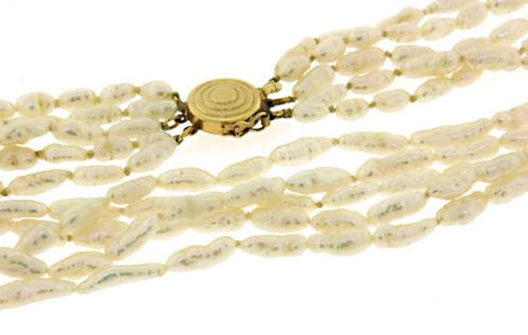 Multi Strand Fresh Water Pearl Necklace