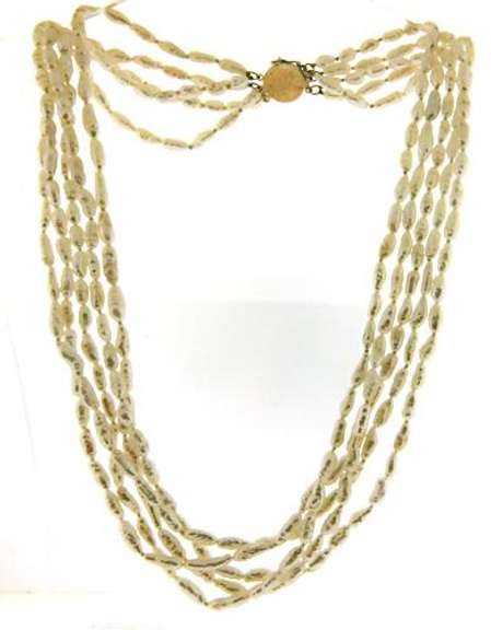 Multi Strand Fresh Water Pearl Necklace