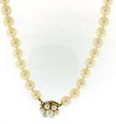 Classy 14kt YG Soft Golden Pearl Necklace