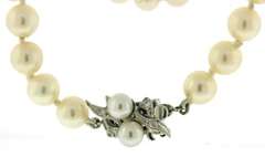 Incredible 14kt WG Fresh Water Pearl Necklace