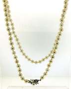 Incredible 14kt WG Fresh Water Pearl Necklace