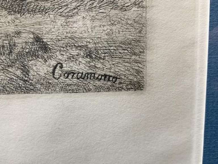 Sheep in The Pasture Ink on Paper