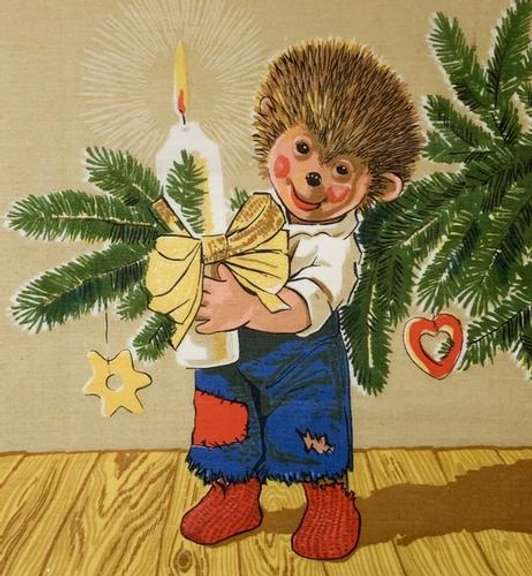 Cute German Christmas Art Mixed Media