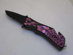 Pink Snake Eye Tactical Spring Assist Knife