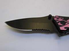 Pink Snake Eye Tactical Spring Assist Knife
