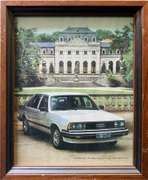 Vintage Framed Audi 5000 Turbo Photogravure
