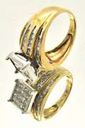 14K YELLOW GOLD 1.75 CARAT DIAMOND RING.