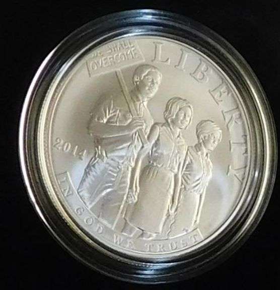 2014 Unc Civil Rights Silver Dollar