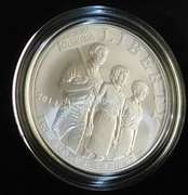 2014 Unc Civil Rights Silver Dollar