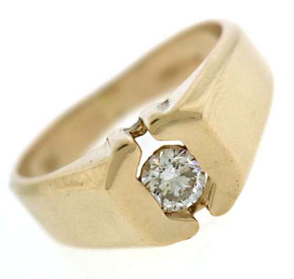 Handsome 14kt YG Gents Diamond Band Ring