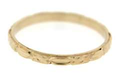 Vintage Style Carved Band Ring