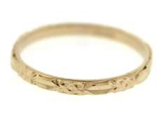Vintage Style Carved Band Ring