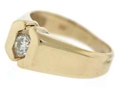 Handsome 14kt YG Gents Diamond Band Ring