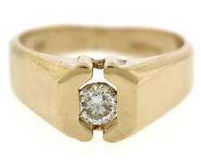 Handsome 14kt YG Gents Diamond Band Ring