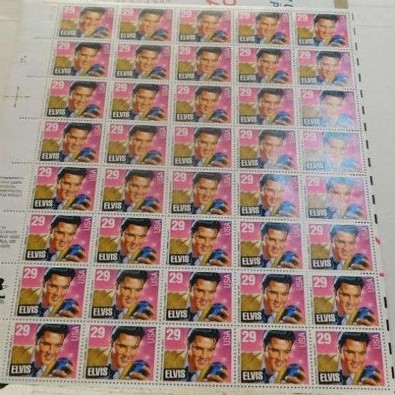 Stamp Sheets: Elvis Presley,  $11.60 face