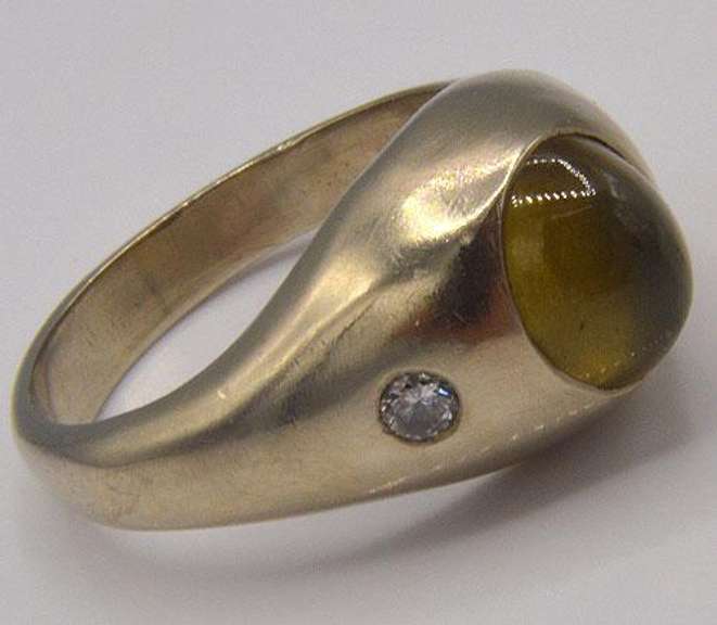 14kt Gold Chrysoberyl Cat's Eye Ring