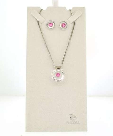 Preciosa Solitaire Pendant and Earrings Set