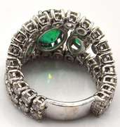 Sparkling Emerald and Diamond Ring