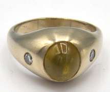 14kt Gold Chrysoberyl Cat's Eye Ring