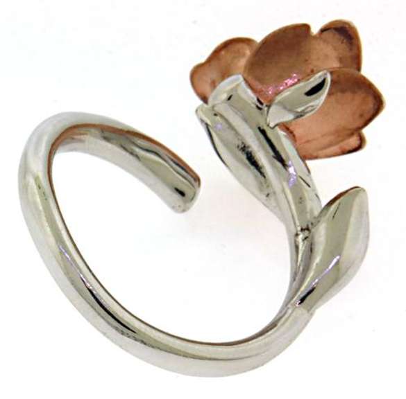 Two Tone Cubic Zirconia Ring