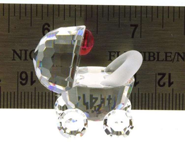 Pink Stroller Figurine