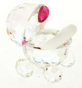 Pink Stroller Figurine