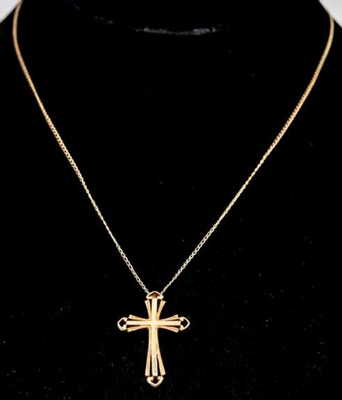 14KT Cross Pendant & Chain