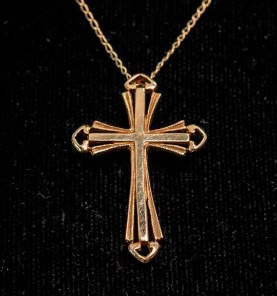 14KT Cross Pendant & Chain