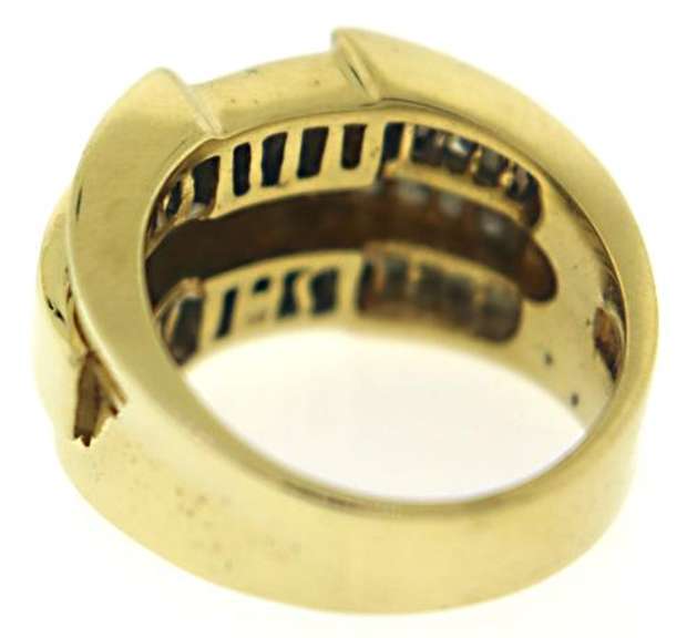 Luxurious 18kt Princess & Baguette Cut Diamond Ring