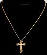 14KT Cross Pendant & Chain