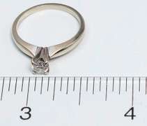 Sweet 0.25CT Solitaire Diamond Ring in 14KT Gold