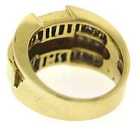 Luxurious 18kt Princess & Baguette Cut Diamond Ring