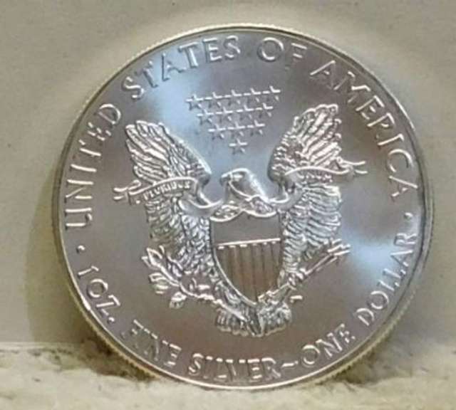 Colorized Silver Eagle, one ounce 999 fine Silver