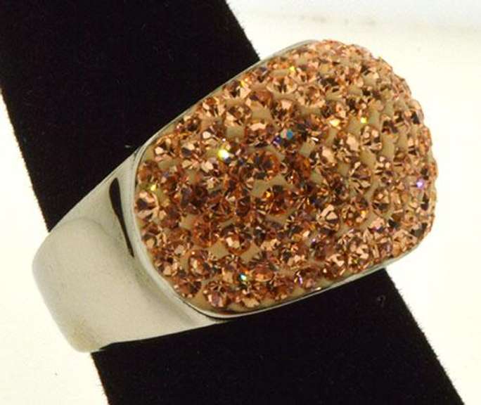 Preciosa 'Brillant' Ring-Peach