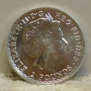 British 2014 Silver Britannia, one ounce 999 Silver