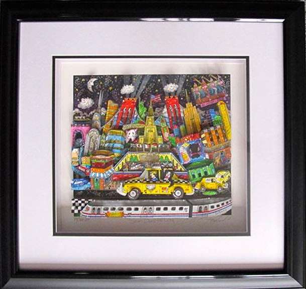Hand Signed 3D Charles Fazzino 3D Serigraph