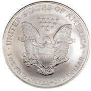 2004 Choice Frosty White BU Silver Eagle