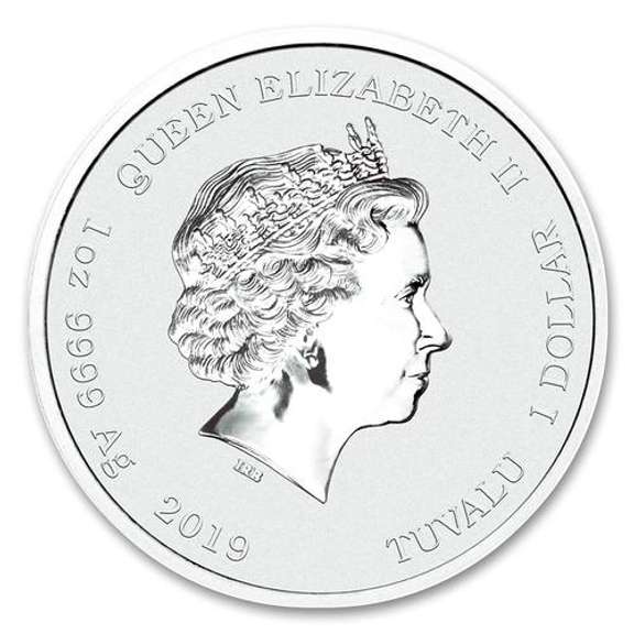 2019 Tuvalu 1oz Silver Marvel Series Hulk