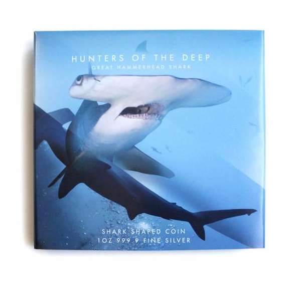 2020 1oz Silver Hunters of the Deep Hammerhead Shark