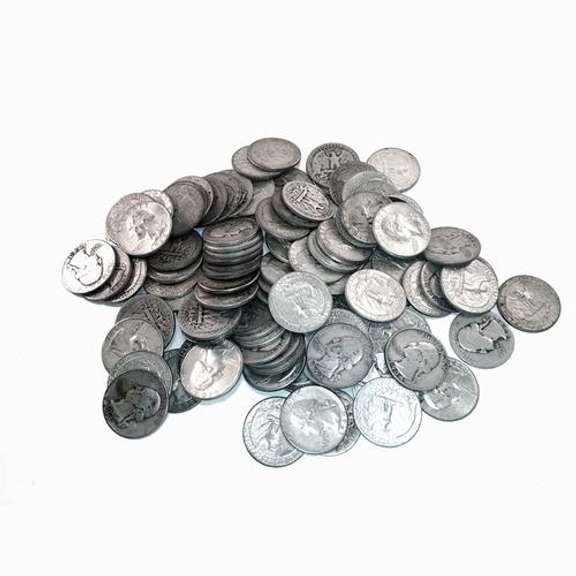 90% Silver Washington Quarters 100pc