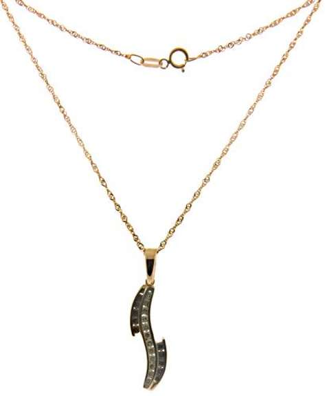 Incredible 14kt RG Brown & White Diamond Necklace