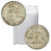 90% Silver Franklin Halve Roll