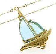 Favorite Fancy Cut Blue Topaz and Diamond Pendant