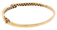 Shocking Brown & White Diamond Bangle Bracelet